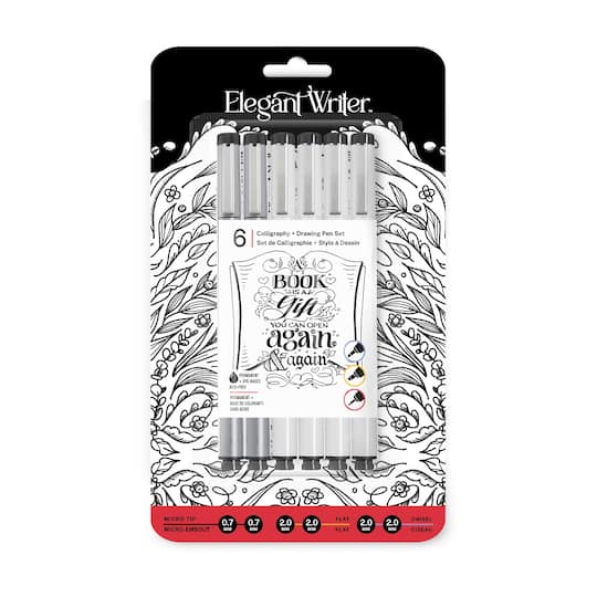 Speedball® Elegant Writer® 6 Piece Calligraphy & Drawing Pen Set